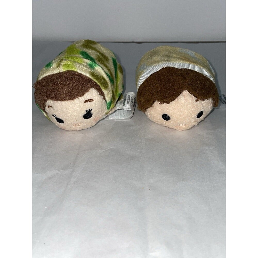 “Disney Star Wars Tsum Tsum Mini Plushies Princess Leia Organa + Han With Tags